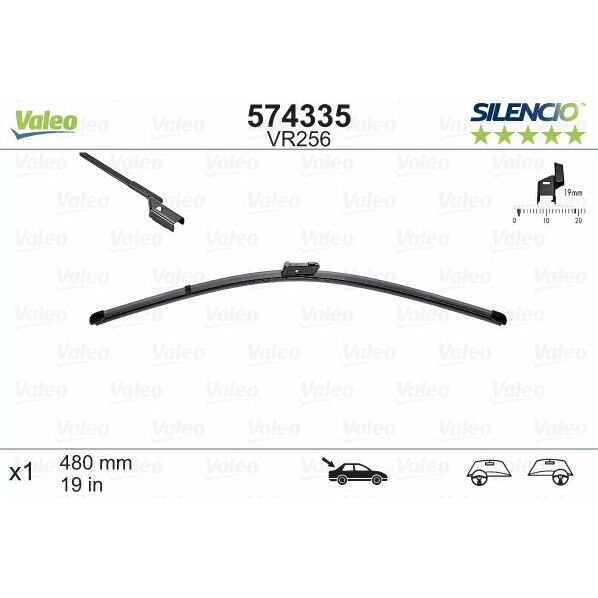 Logu slotiņa S574335 Valeo Silencio FORD