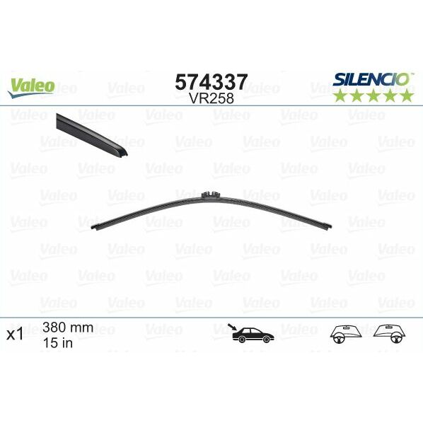 Logu slotiņa S574337 Valeo Silencio BMW