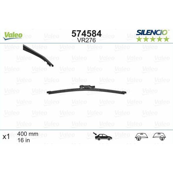 Logu slotiņa S574584 Valeo Silencio FIAT