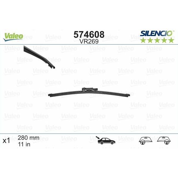 Logu slotiņa S574608 Valeo Silencio BMW