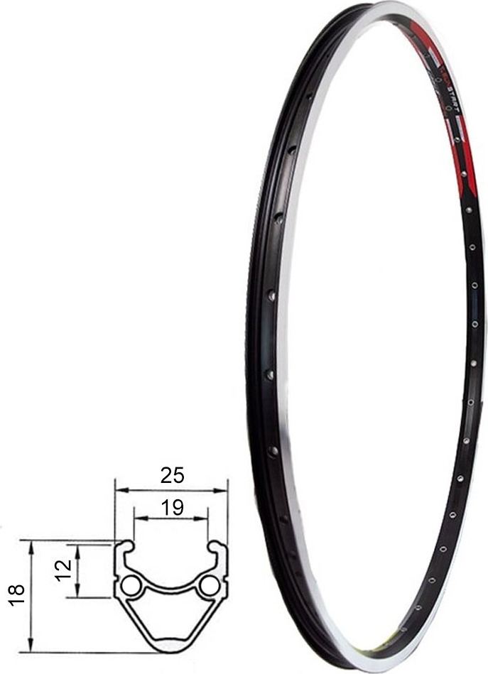Dvirtex Loks 27,5", HL20DD V-brake