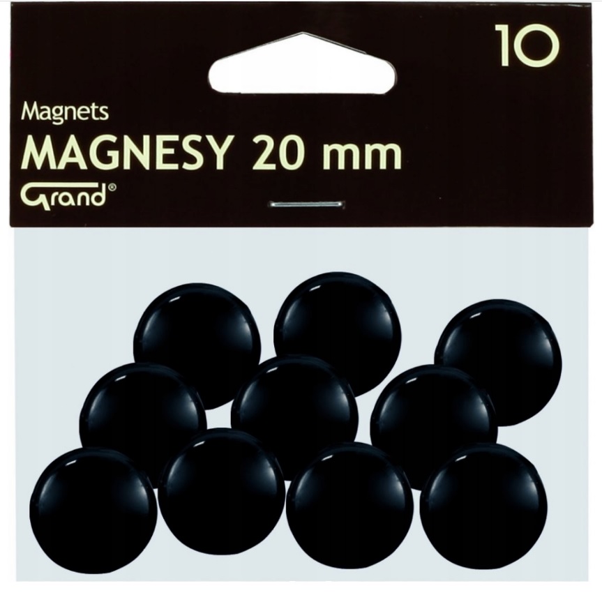 Magnēti 20 mm, melna krāsa PL