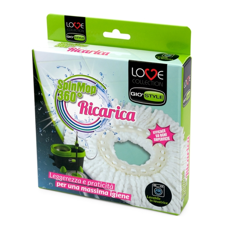 GioStyle Maināmais mikrošķiedras mops Love Spin