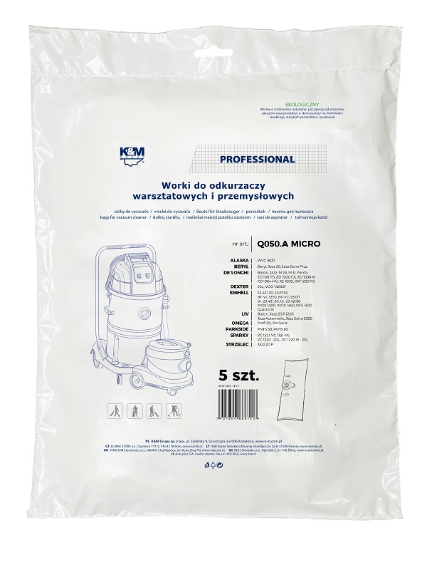 K&M Maisi putekļu sūcējam DELONGHI KM-Q050