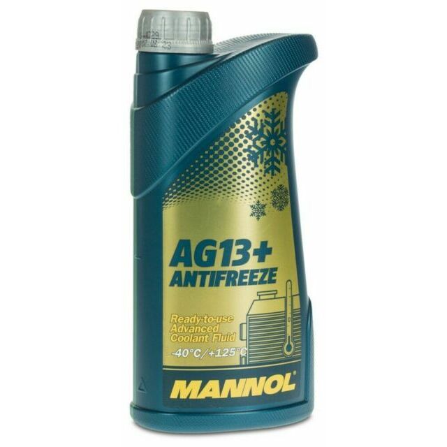 MANNOL AG13+ Dzeltens antifrīzs -40 1L