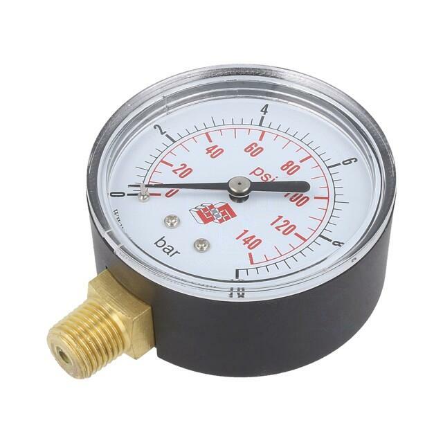 PNEUMAT Manometer; 0÷10bar; bottom connection; Thread: