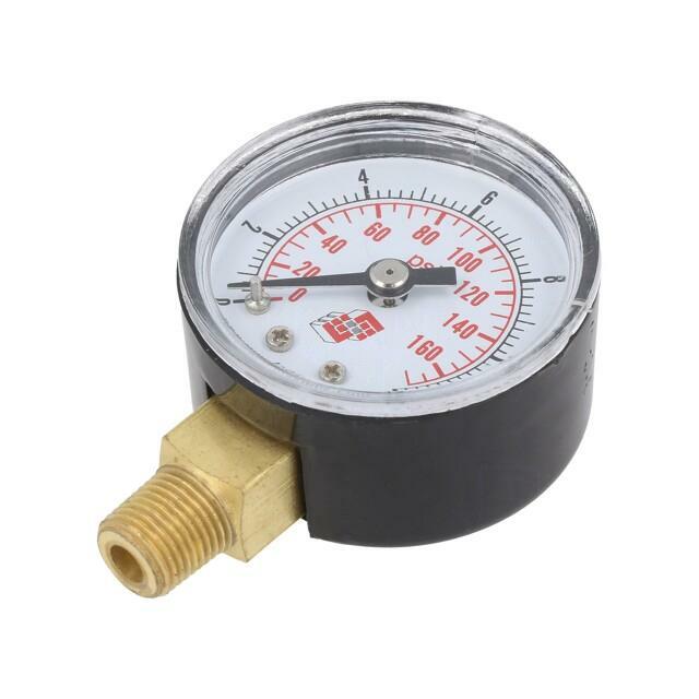 PNEUMAT Manometer; 0÷12bar; bottom connection; Thread: