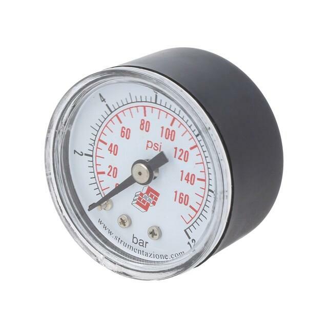 PNEUMAT Manometer; 0÷12bar; rear connection; Thread: