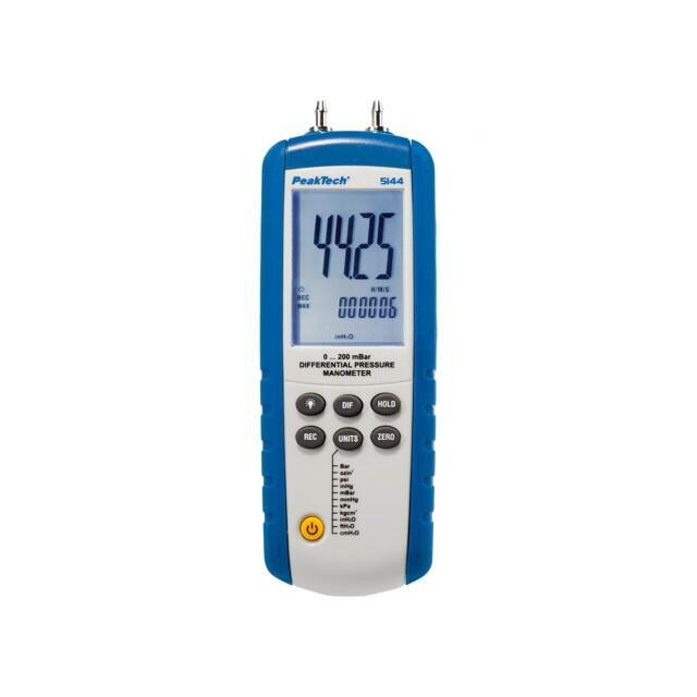 PEAKTECH Manometer; 0÷200mbar; LCD; ±0.3%