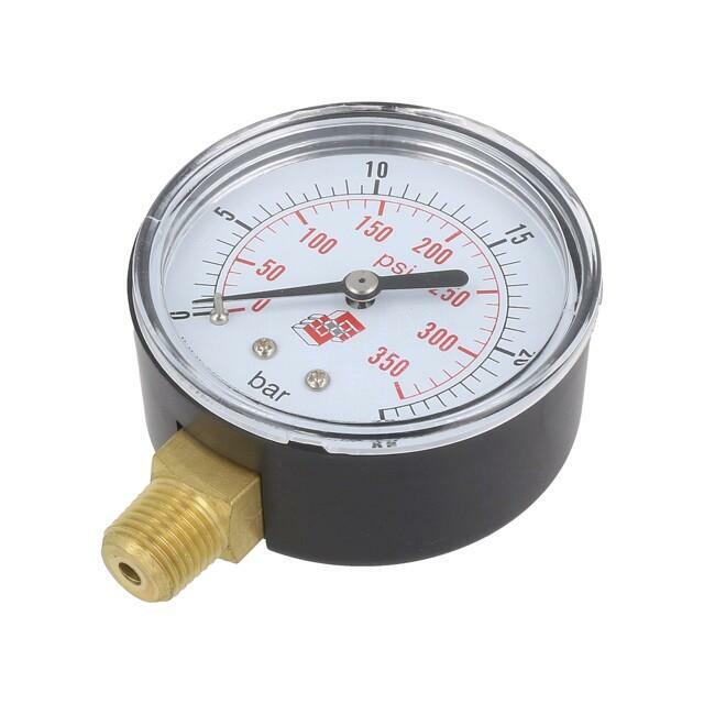PNEUMAT Manometer; 0÷25bar; bottom connection; Thread: