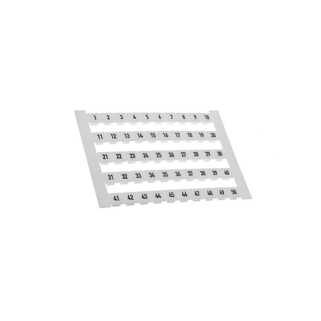WEIDMÜLLER Marker; Marking: 1-50; white; W: