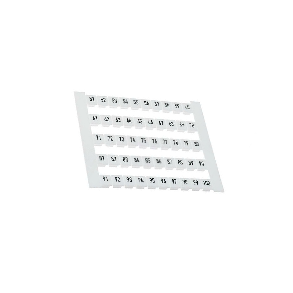 WEIDMÜLLER Marker; Marking: 51-100; white; 5mm