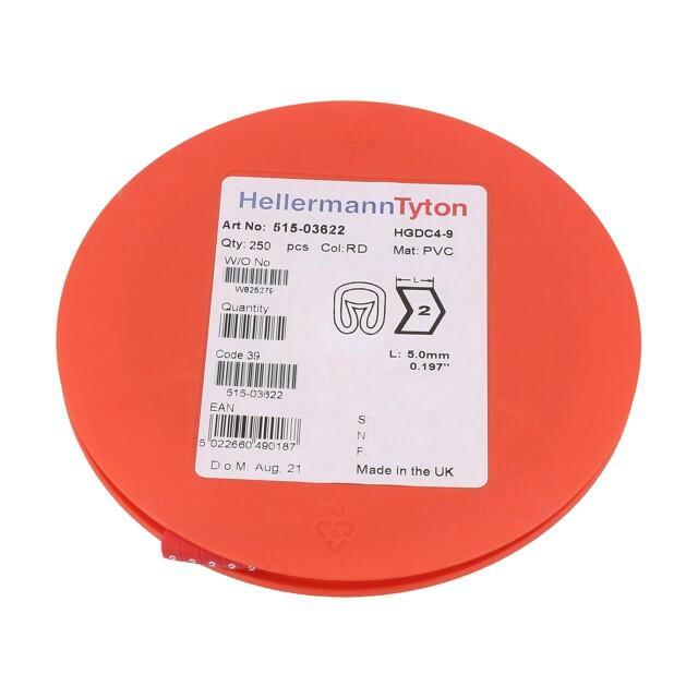 HELLERMANNTYTON Markers; Marking: 2; 4÷9mm; PVC