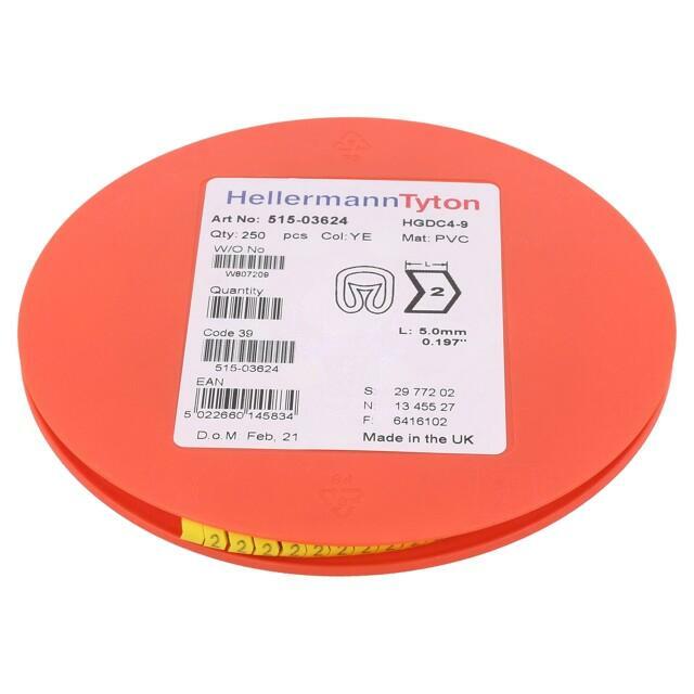 HELLERMANNTYTON Markers; Marking: 2; 4÷9mm; PVC