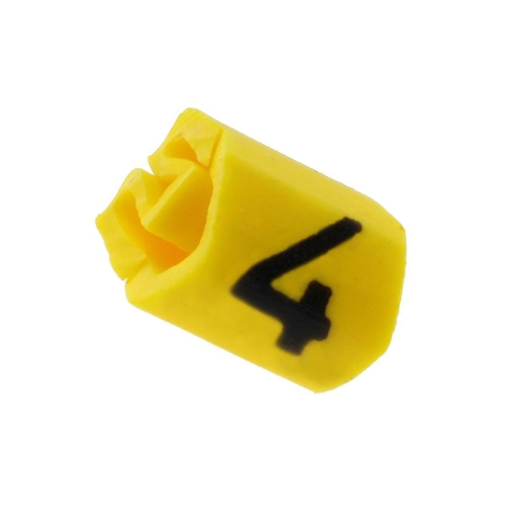 HELLERMANNTYTON Markers; Marking: 4; 1÷3mm; PVC