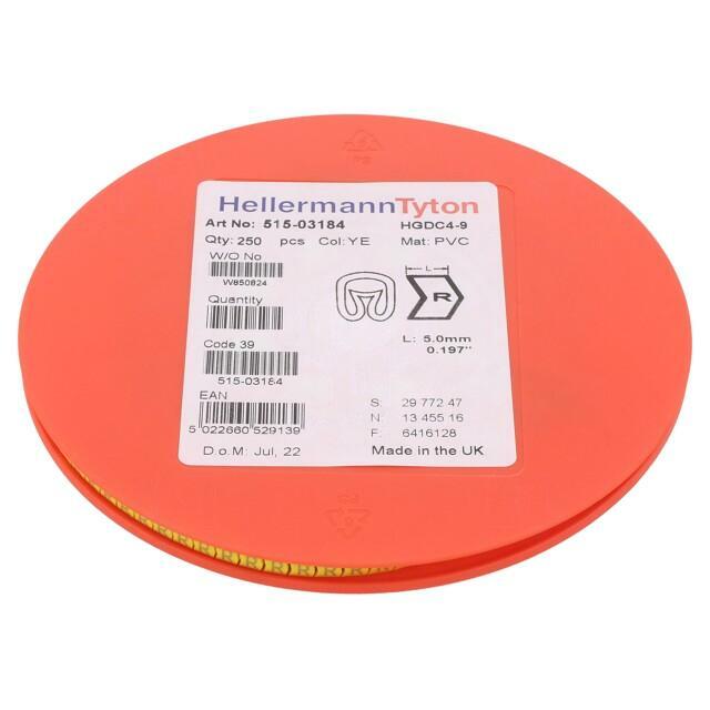 HELLERMANNTYTON Markers; Marking: R; 4÷9mm; PVC