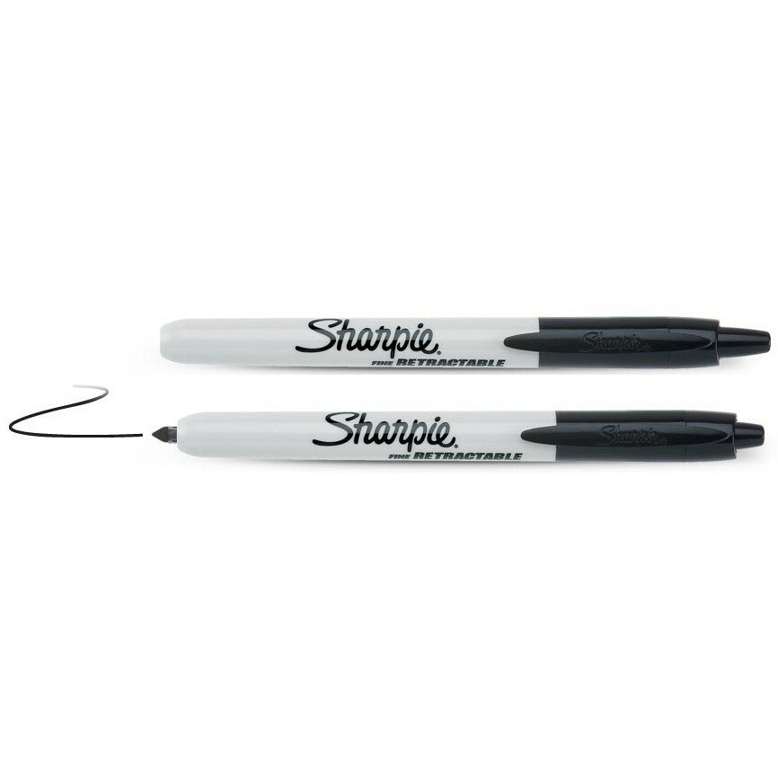 Marķieris Sharpie Retractable melns | 09-810840