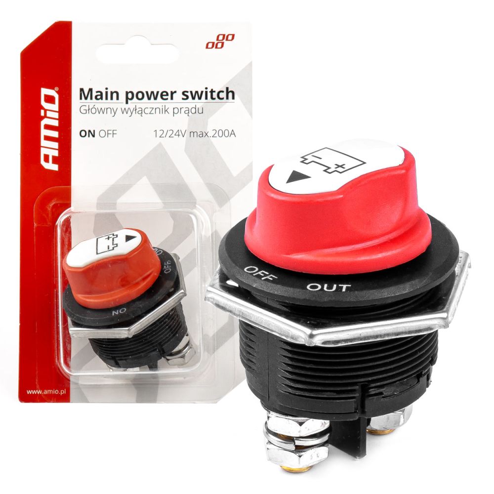 Masas slēdzis 12V-32V 200A/1000A Amio 03027