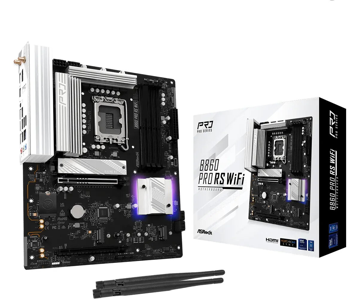 Mātesplate ASRock B860 Pro RS WiFi