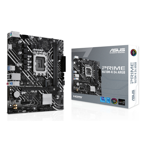 Mātesplate Asus PRIME H610M-K D4 ARGB