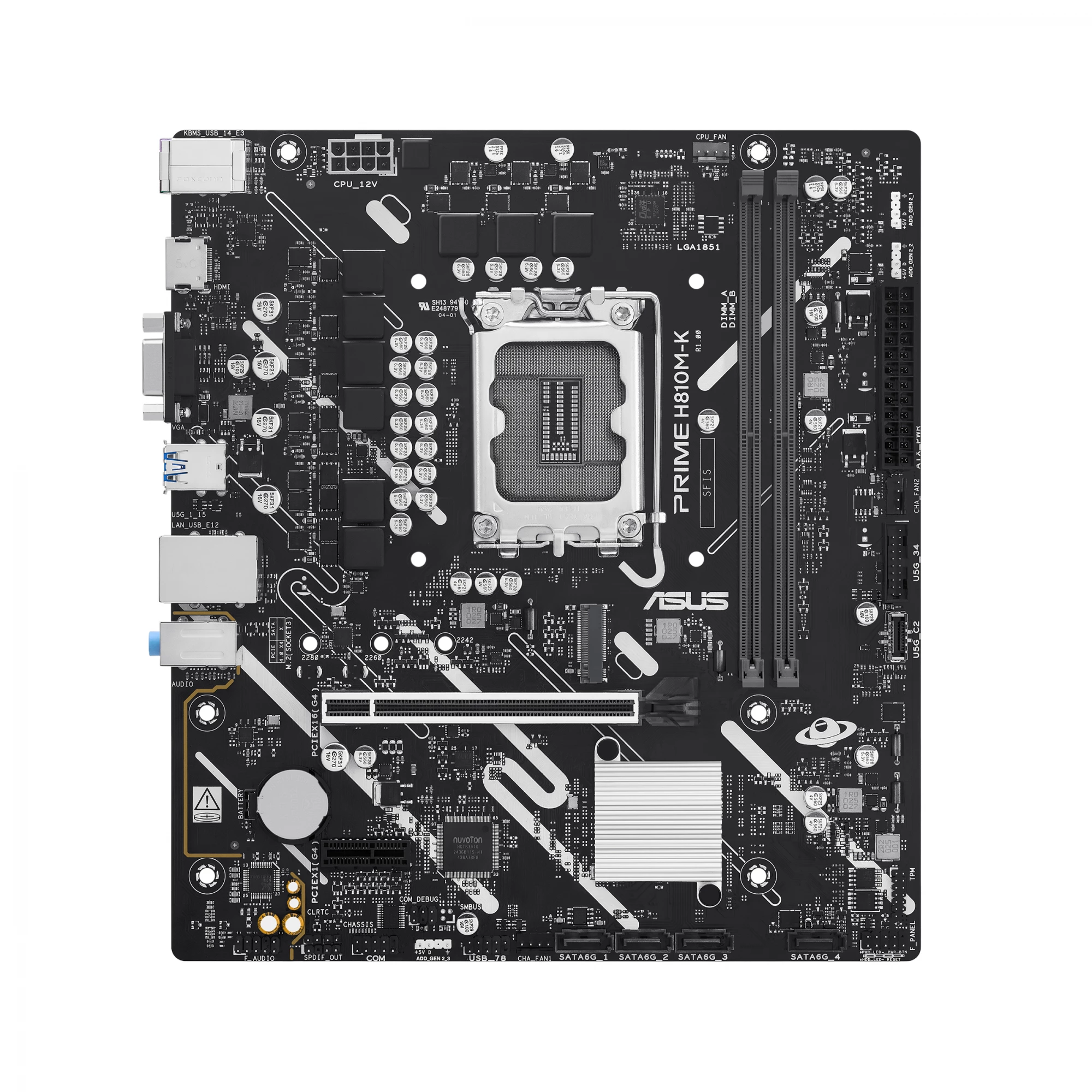 Mātesplate ASUS PRIME H810M-K — Intel