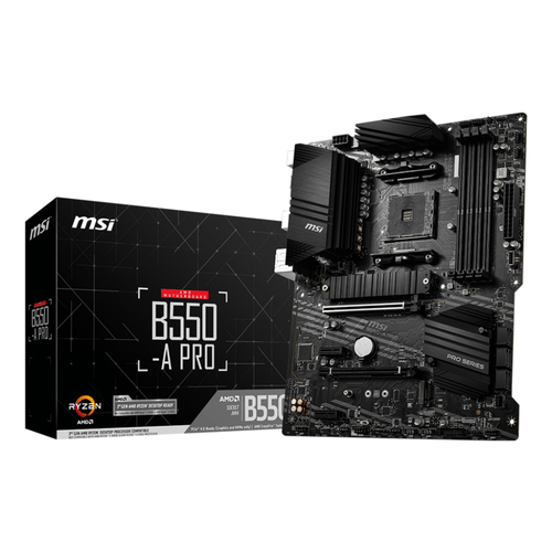 MSI Mātesplate B550 A-PRO AM4 4DDR4