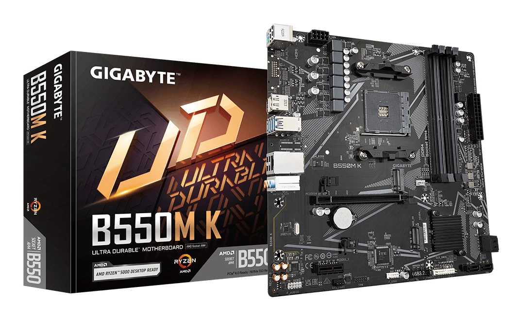 Mātesplate GIGABYTE B550M K - AMD