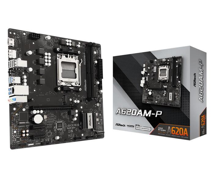 Mainboard|ASROCK|AMD A620A|Socket AM5|micro ATX|RAM DDR5-SDRAM|2xSlots|Wi-Fi Yes|Bluetooth