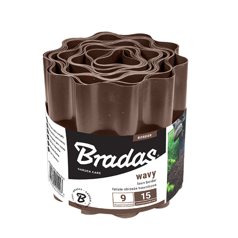 BRADAS Mauriņu apmale 9m x 10cm