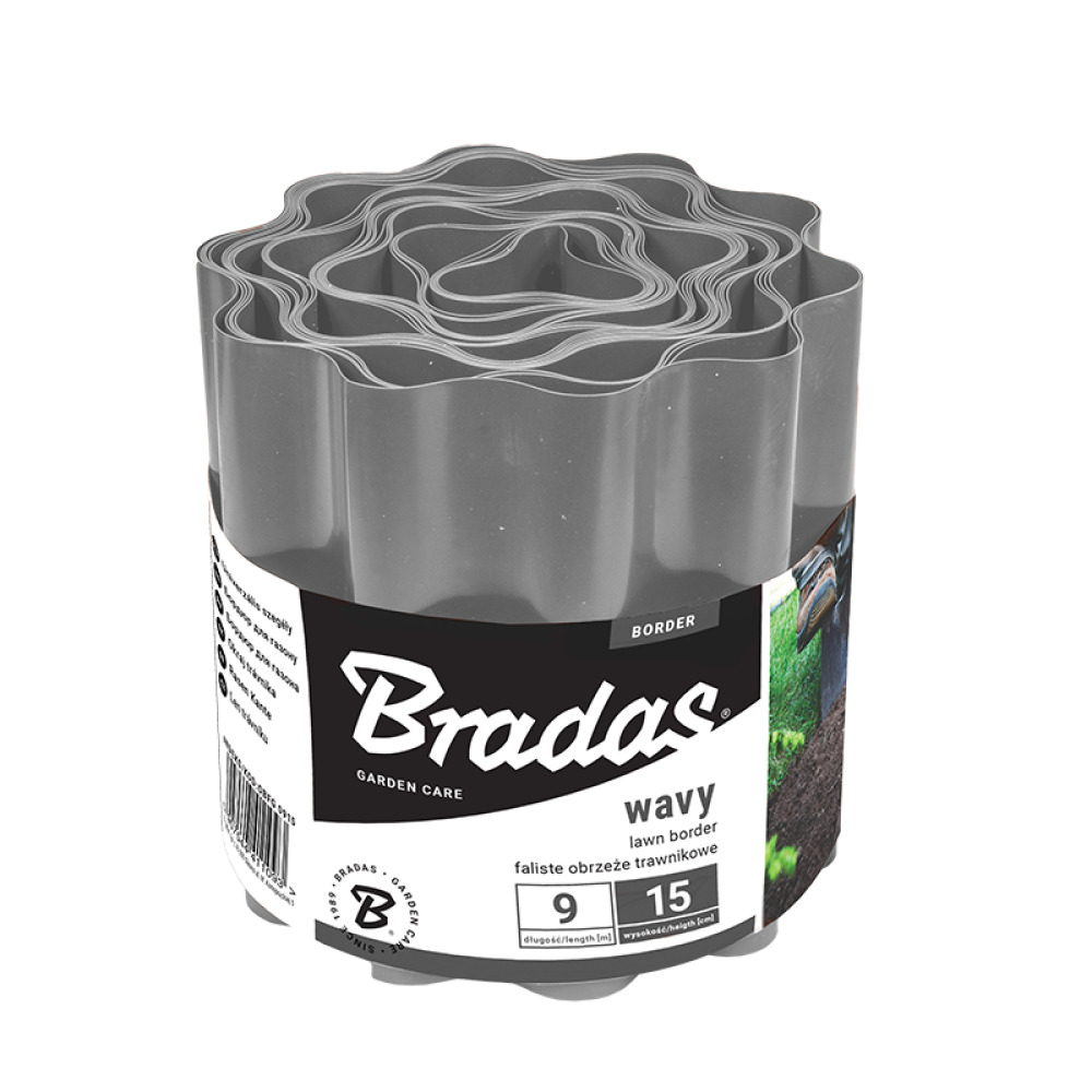 BRADAS Mauriņu apmale 9m x 10cm