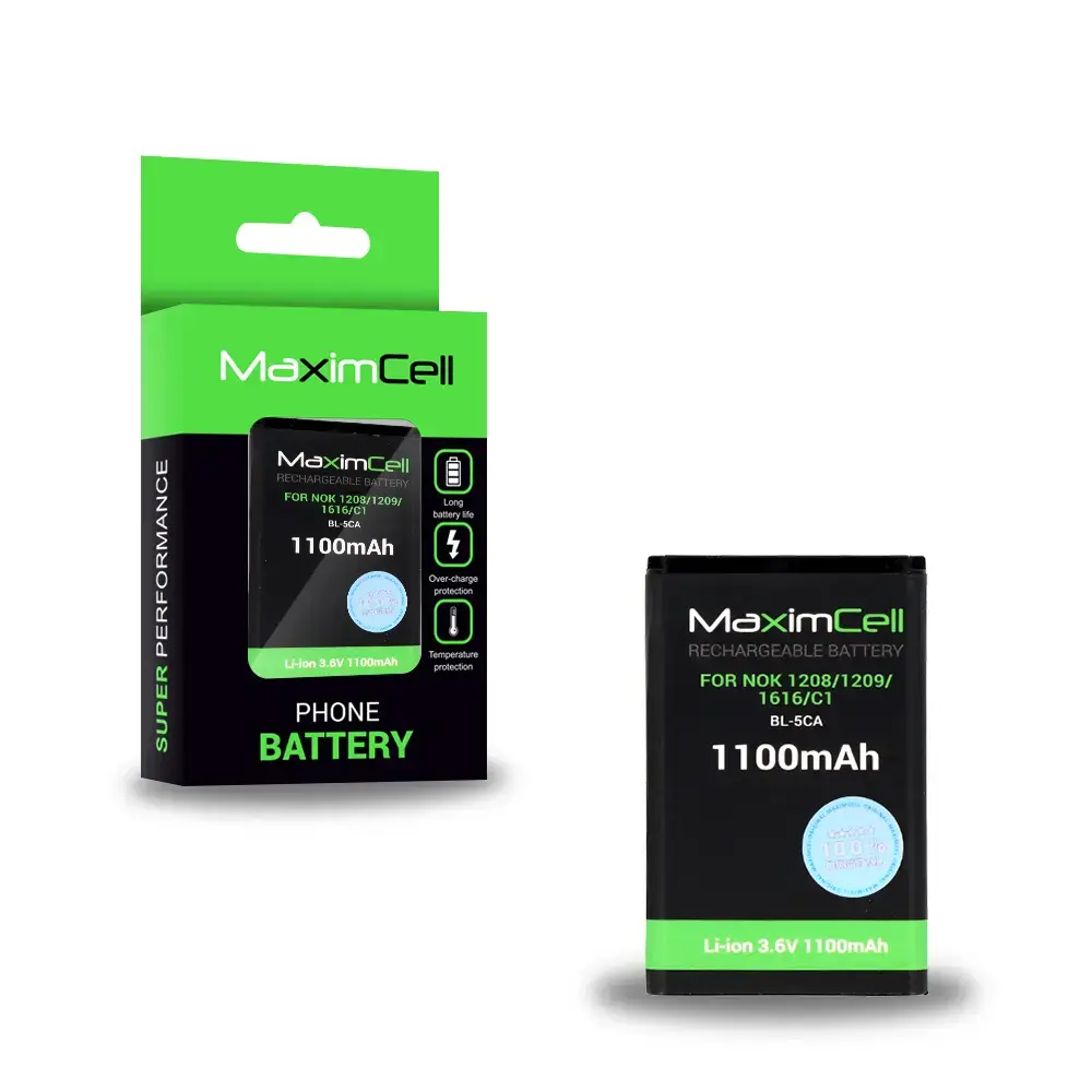 Maximcell Battery for Nokia 1208/1209/1616/C1 (BL-5CA)