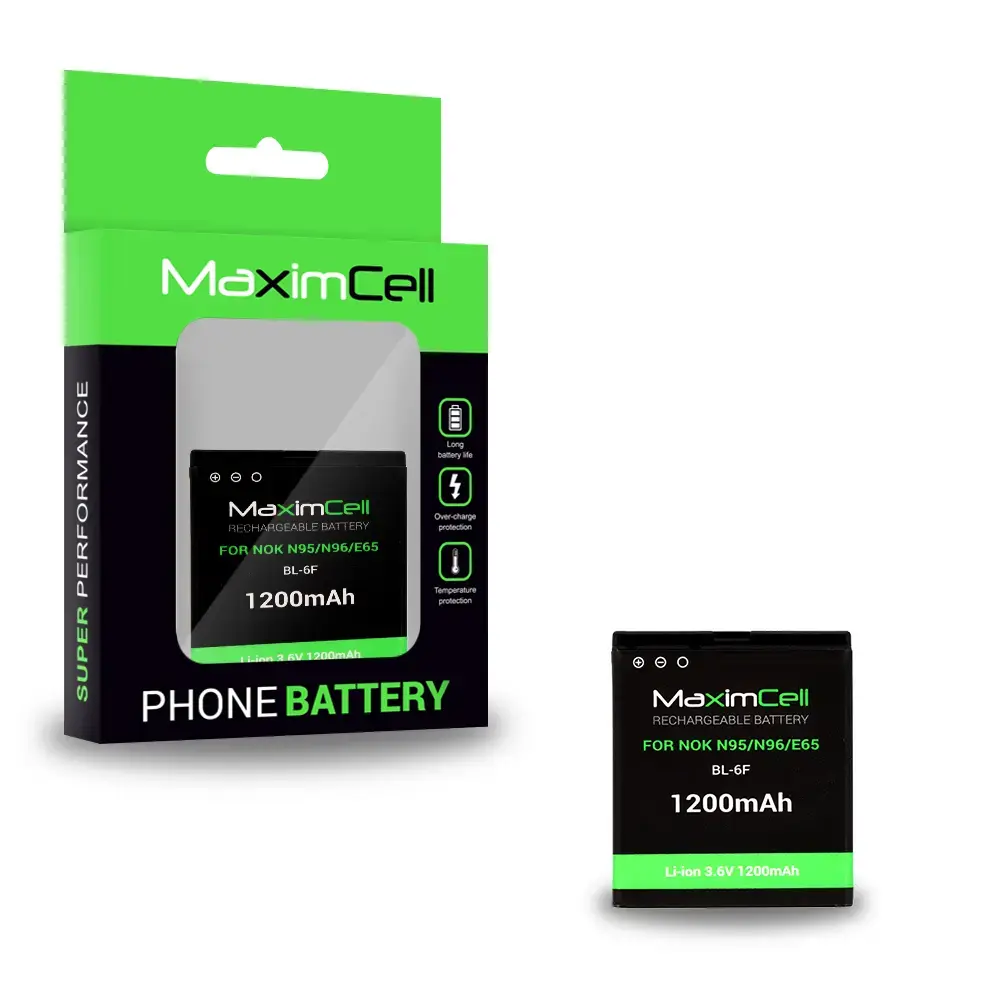 Maximcell Battery for Nokia N95/N96/E65 (BL-6F)