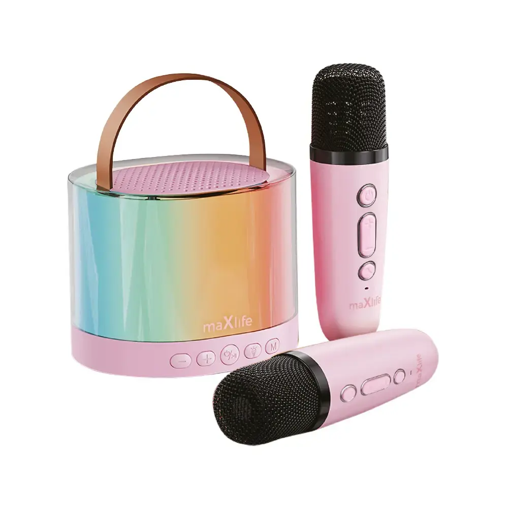 Maxlife MXKS-200 Bluetooth Karaoke Skaļrunis Rozā