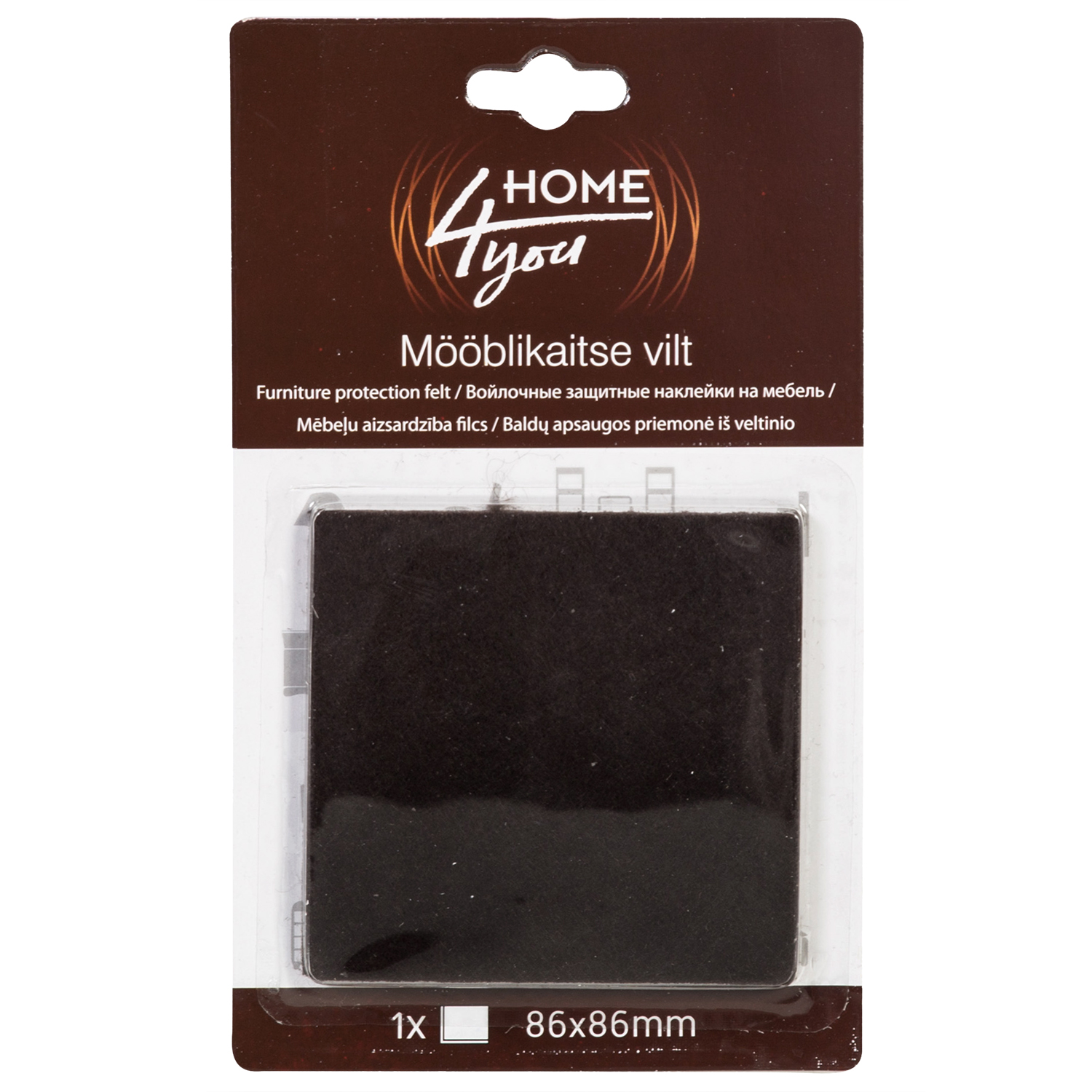 Mēbeļu aizsardzība filcs 86x86mm x 1gab