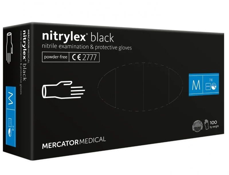 Mercator Medical Melni nitrila cimdi Basic