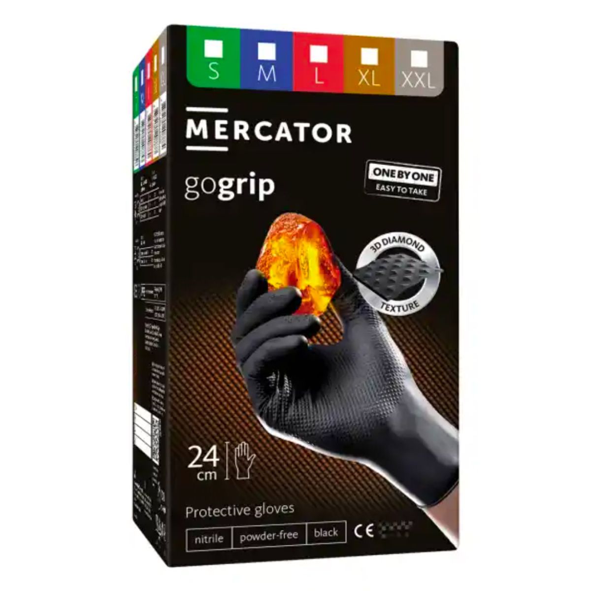 Mercator Medical Mercator GoGrip ONE-BY-ONE Black