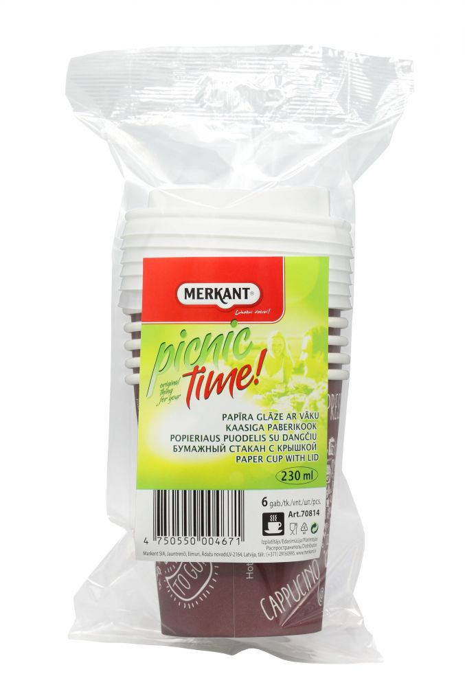 MERKANT Papīra glāzes, 230ml, ø 80