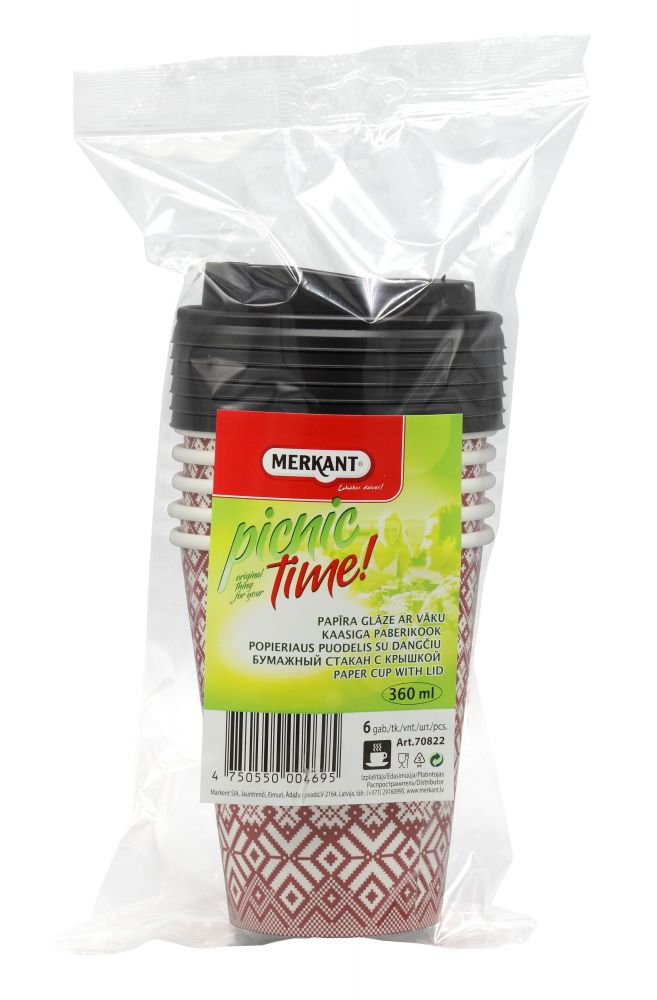 MERKANT Papīra glāzes, 360ml, ø 90mm