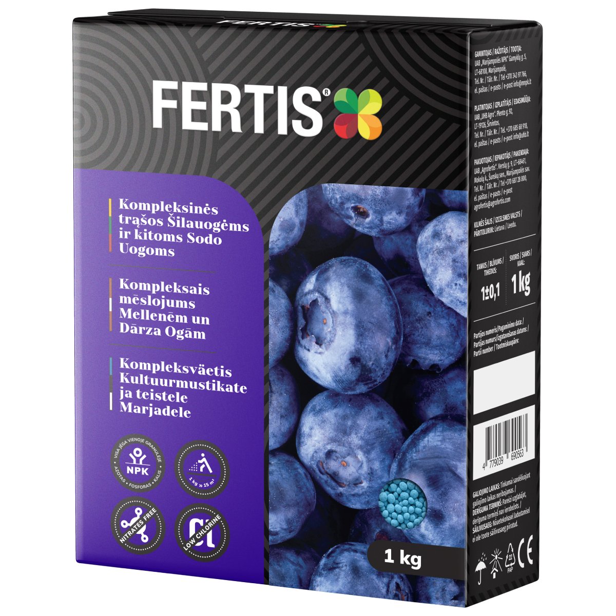 FERTIS Mēslojums mellenēm un dārza ogām