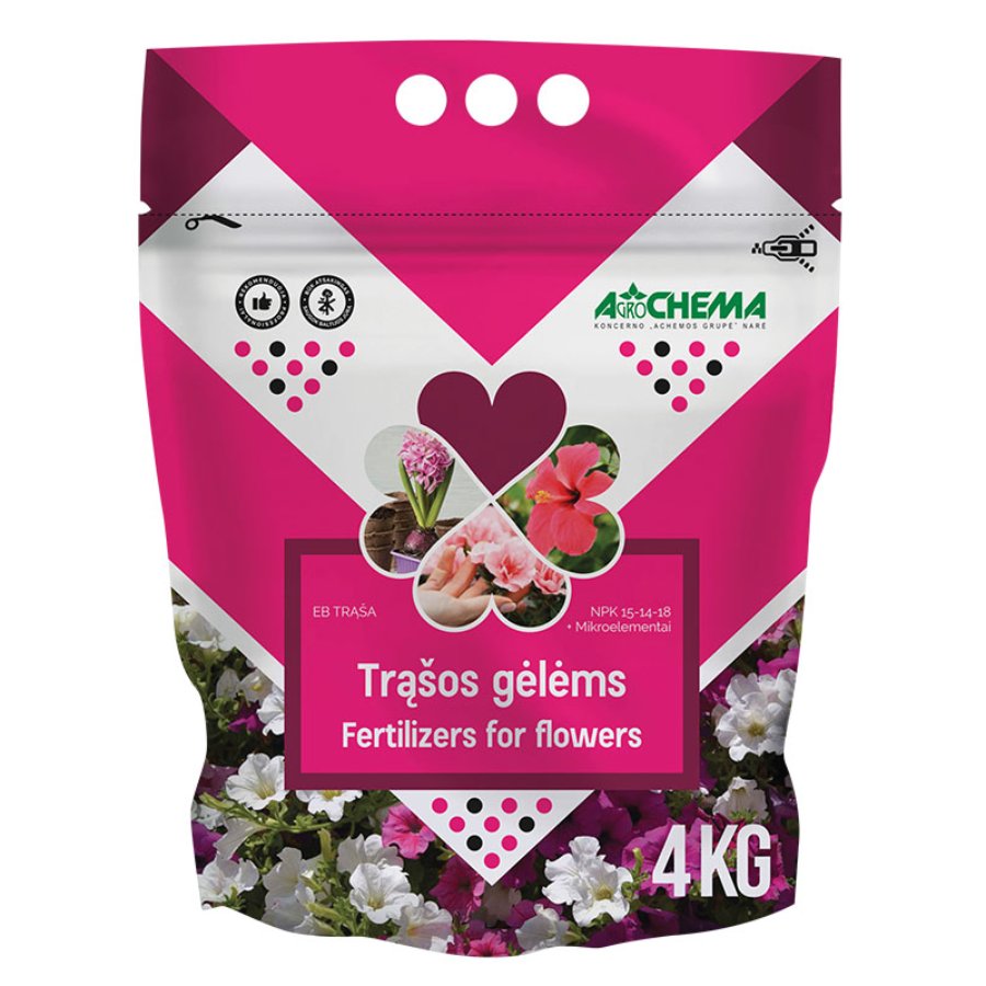 Agrochema Mēslojums puķēm 4kg | 4771509280205