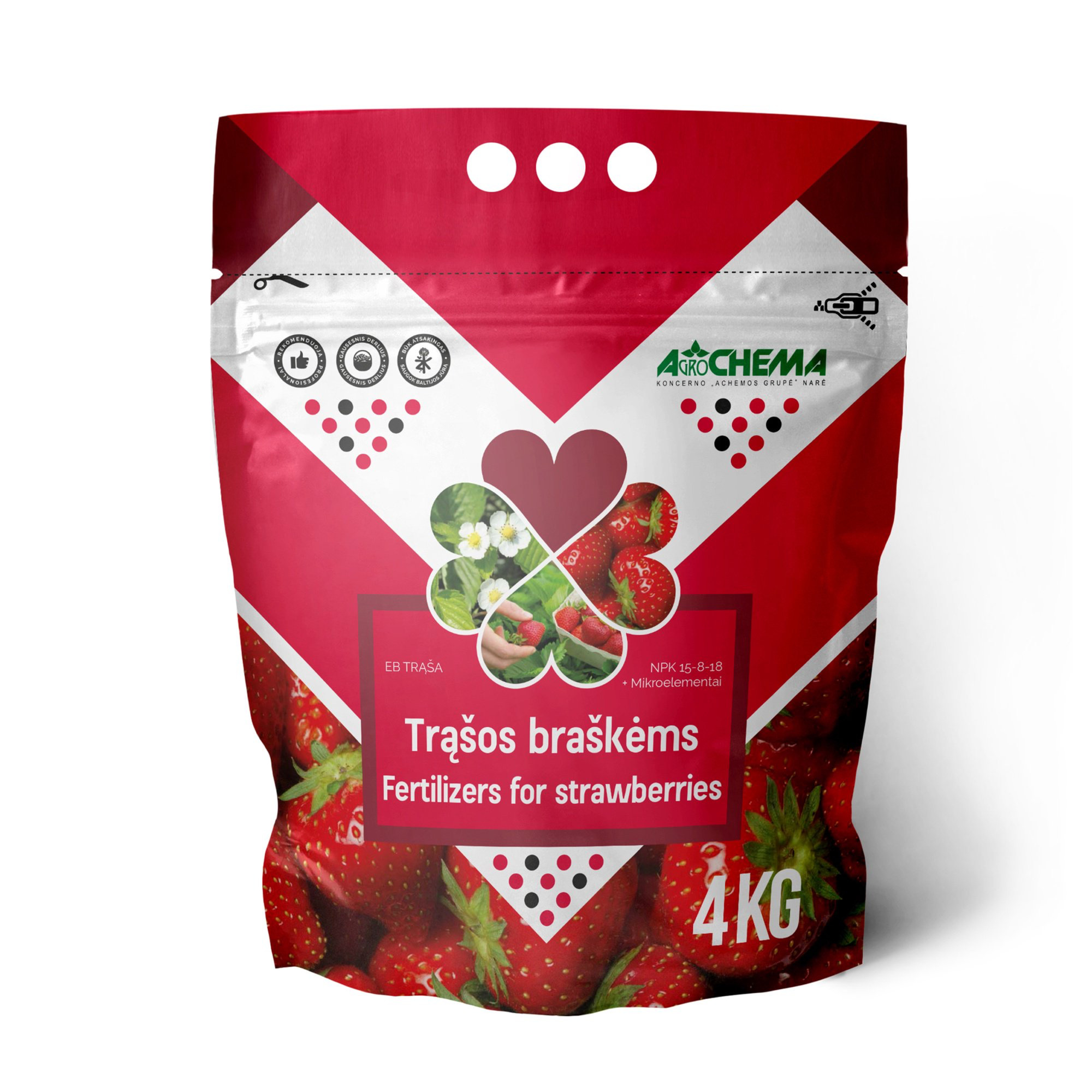 Agrochema Mēslojums zemenēm 4kg | 4771509280144