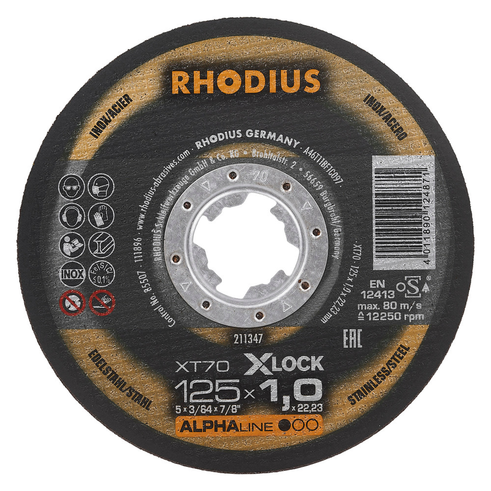 Rhodius Met.pj. diskas XT70 125x1