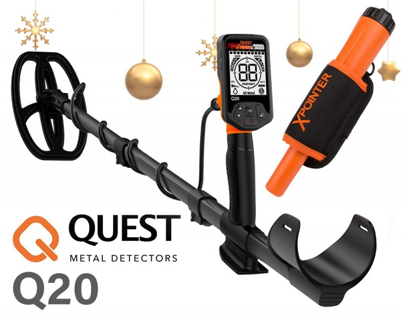 Garret Metāla detektors Quest Q20 Ziemassvētku