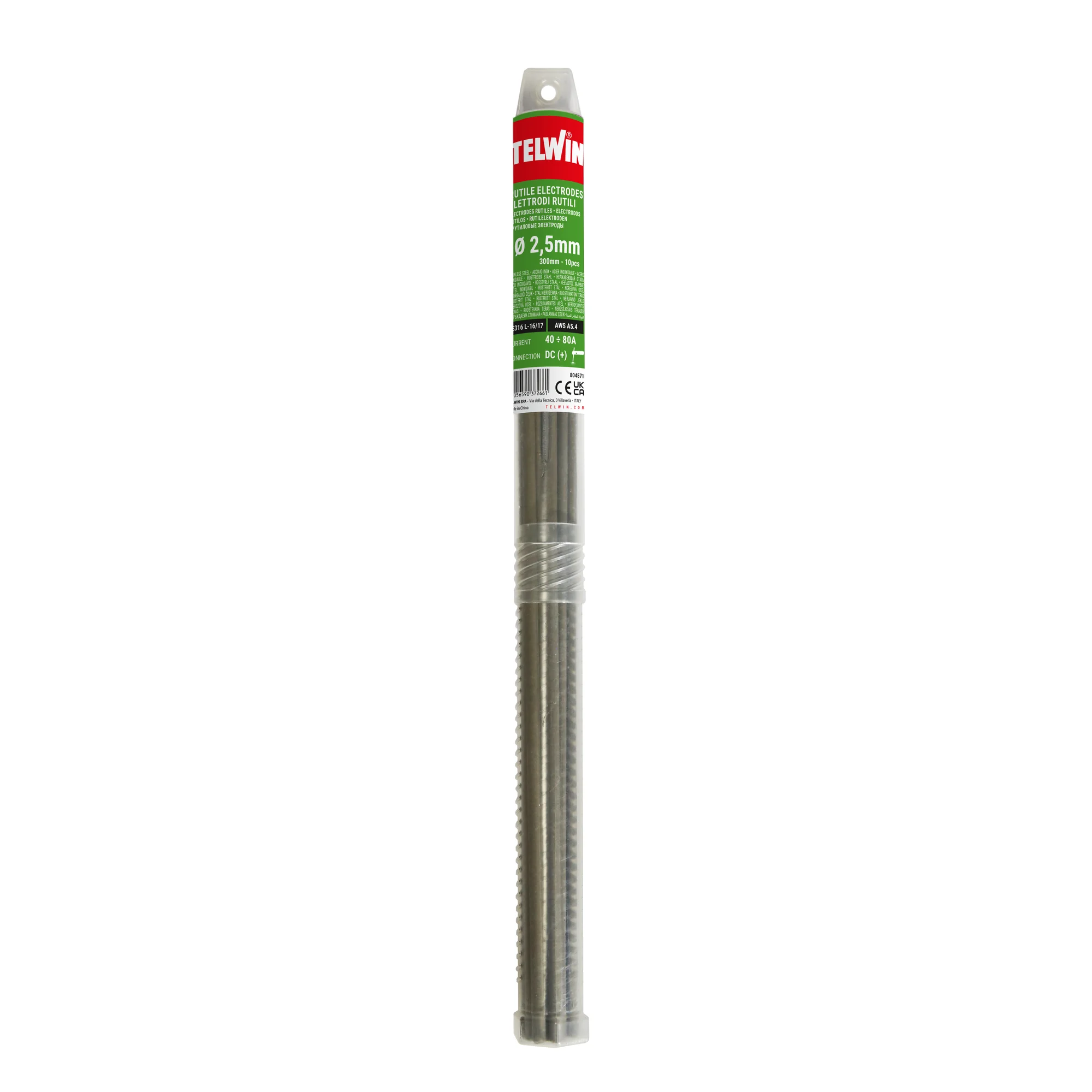 Metināšanas elektrodi Inox 2,5x300mm 10gab/pak