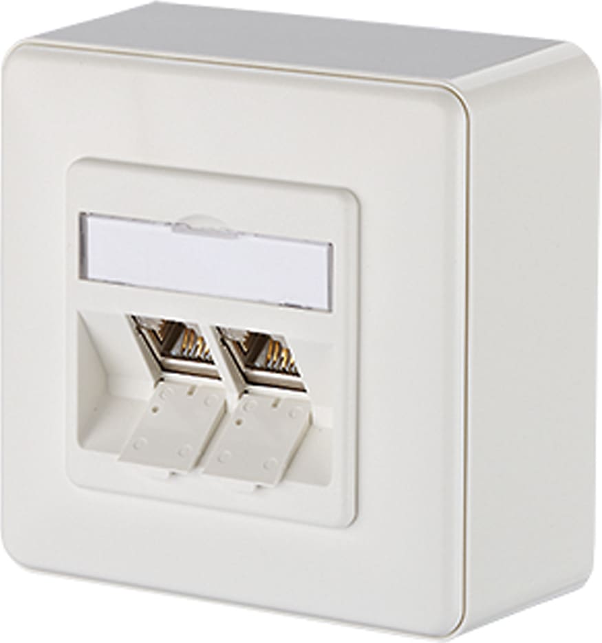 Metz Connect Dose AP/2 reinweiss E-DAT