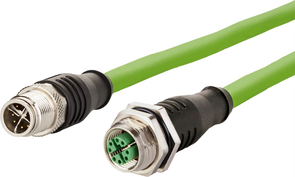 Metz Connect Verbindungsleitung M12 BU-M12 ST