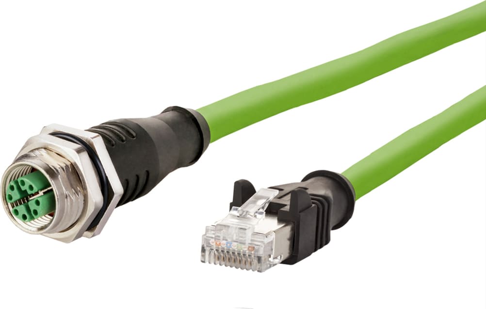 Metz Connect Verbindungsleitung M12 BU-RJ45 ST