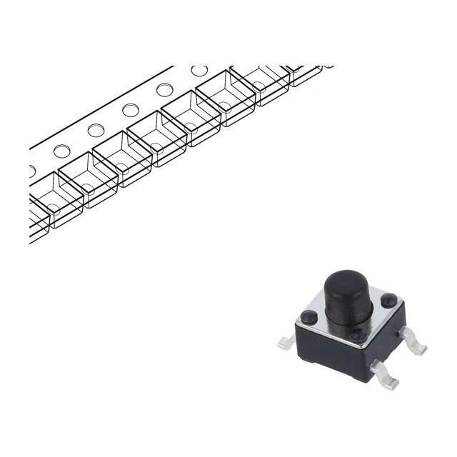 E-SWITCH Microswitch TACT; SPST-NO; Pos: 2