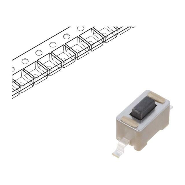 E-SWITCH Microswitch TACT; SPST-NO; Pos: 2