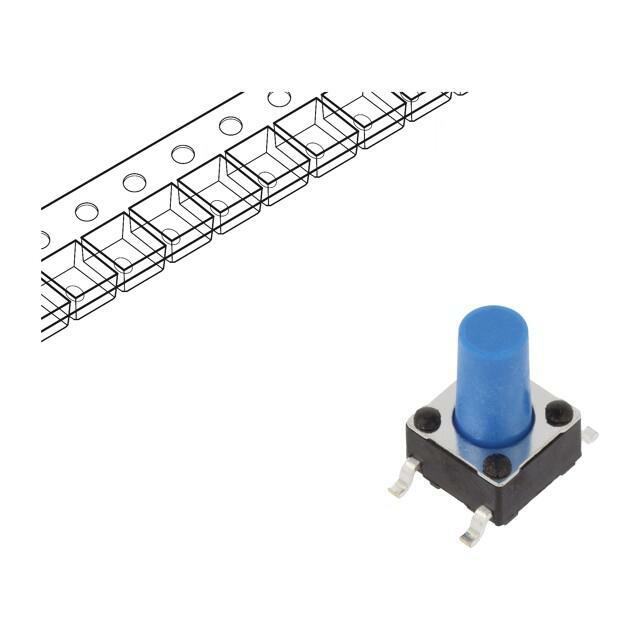 C&K Microswitch TACT; SPST-NO; Pos: 2